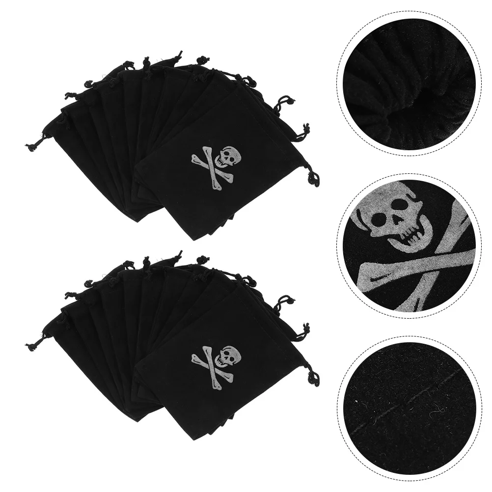 

20 Pcs Toy Storage Bag Pirate Coin Pouch Makeup Drawstring Organizer Bags Jewelry Goodie