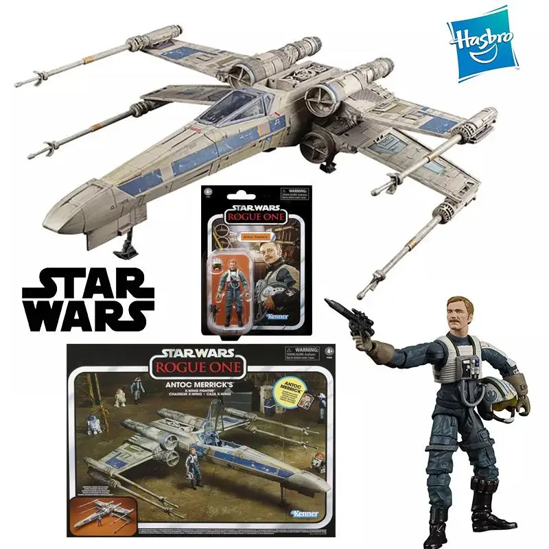 

Фигурка истребителя Hasbro Kenner из Звездных войн, изгой, один, антук, Меррик, X-Wing, оригинальная модель, детская игрушка, подарок, винтажная коллекция