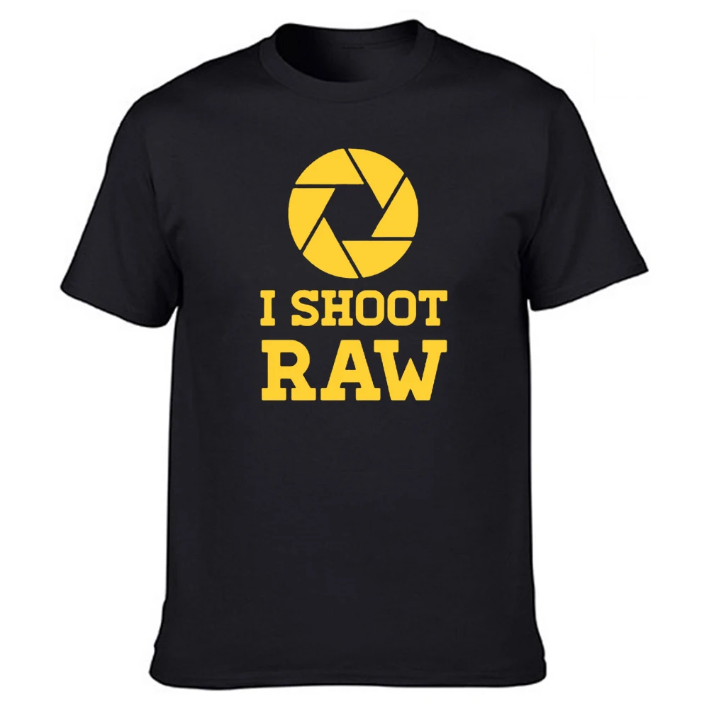 

Летние Стильные футболки I Shoot Raw, Мужская одежда, топы, Повседневная хлопковая Футболка фотографа с коротким рукавом для фотосъемки, Мужская...