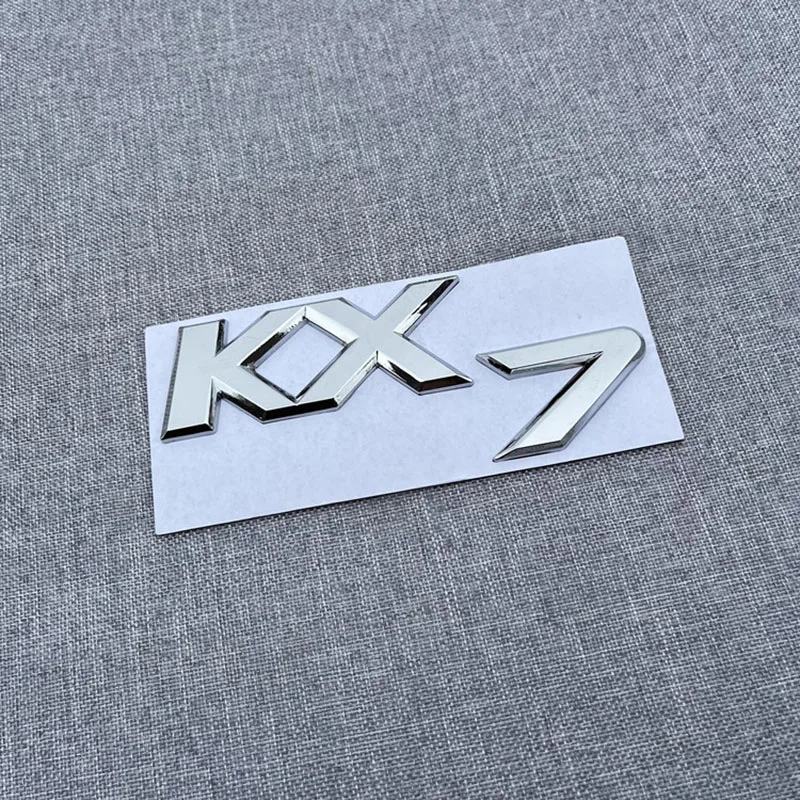 Черный хром 3D ABS Kia Logo Наклейка для кузова автомобиля Тип цементного клея Не