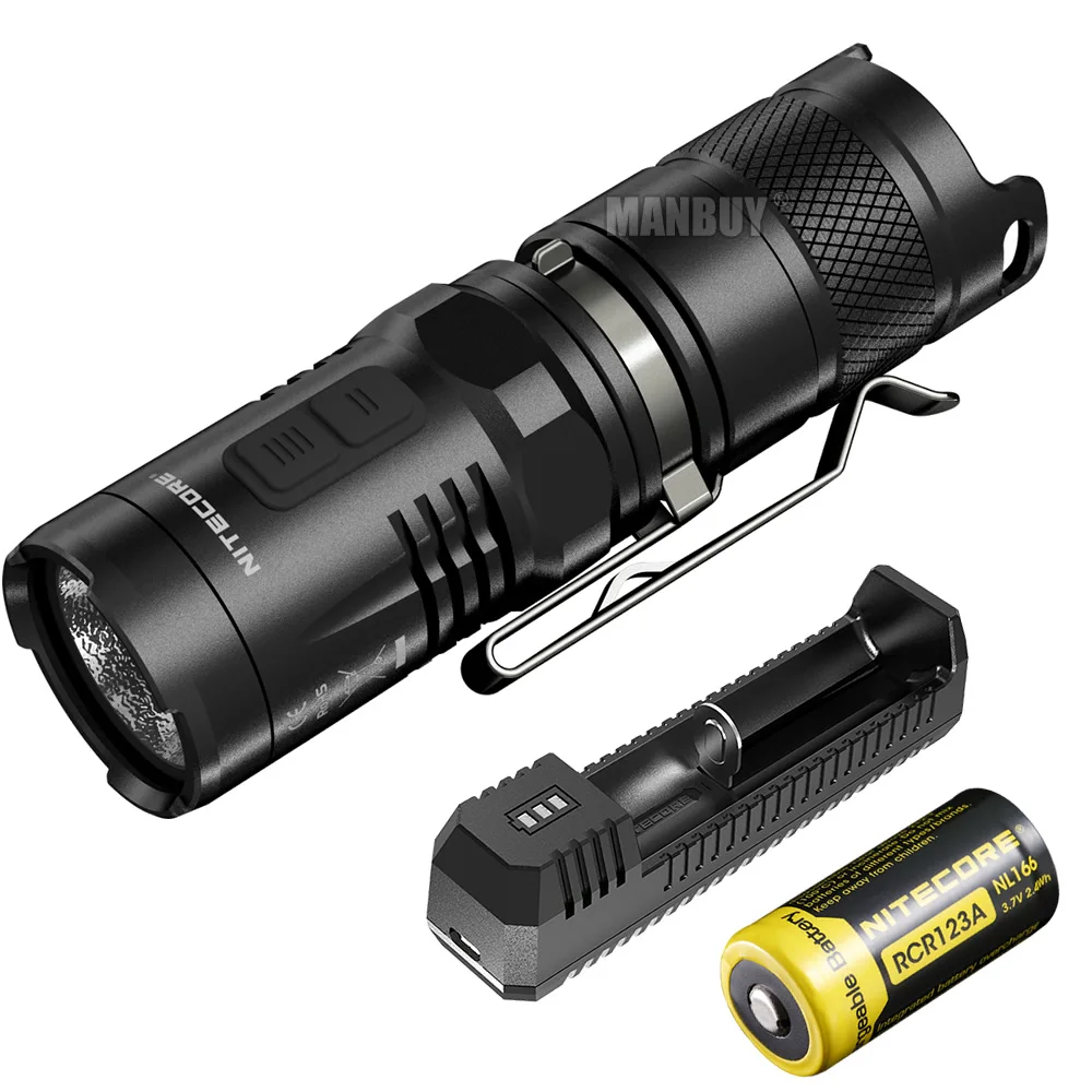 Распродажа NITECORE MT10C + зарядное устройство USB перезаряжаемая батарея 920 LMs