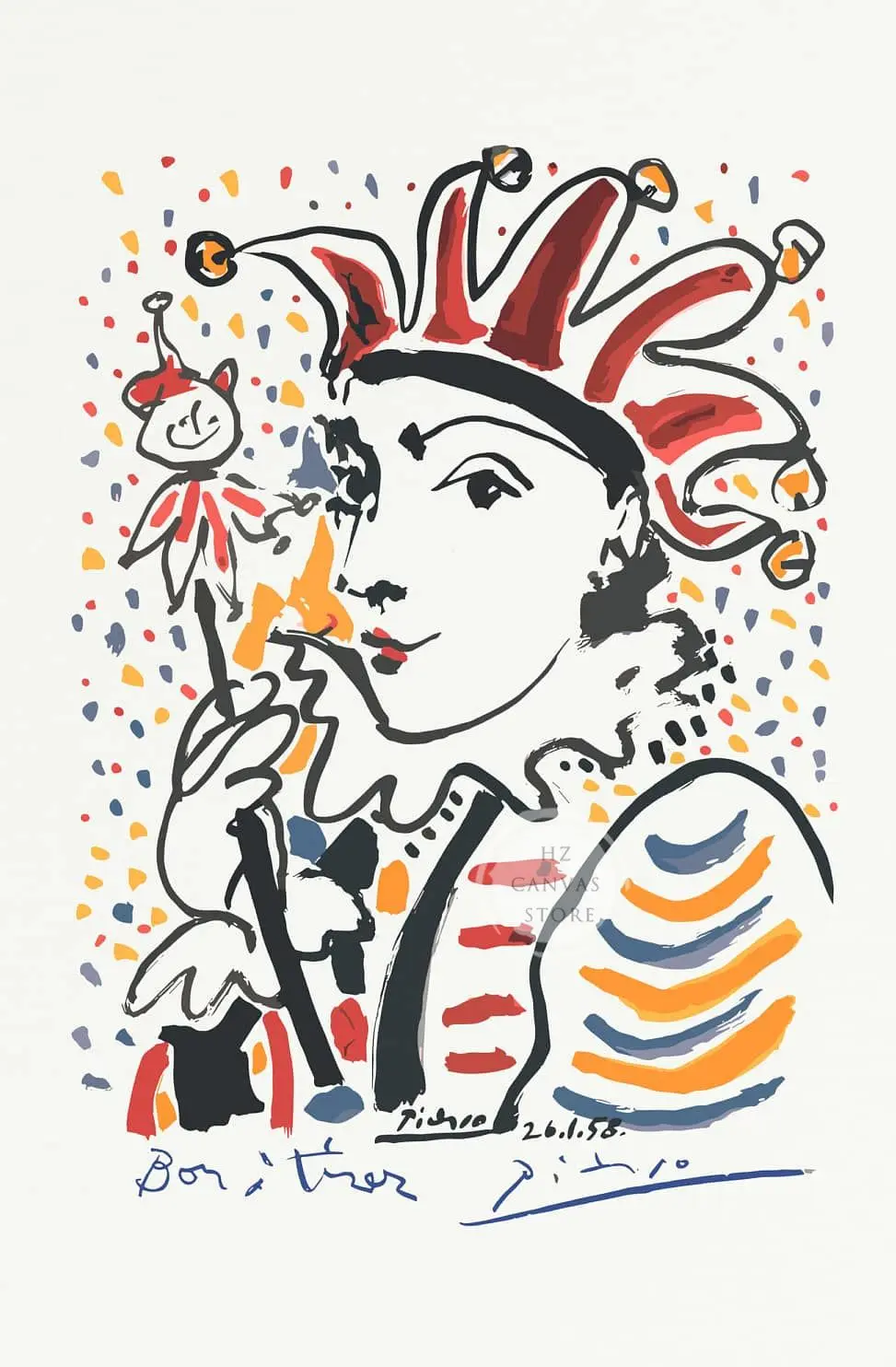 

Печать на холсте Пикассо Кубист