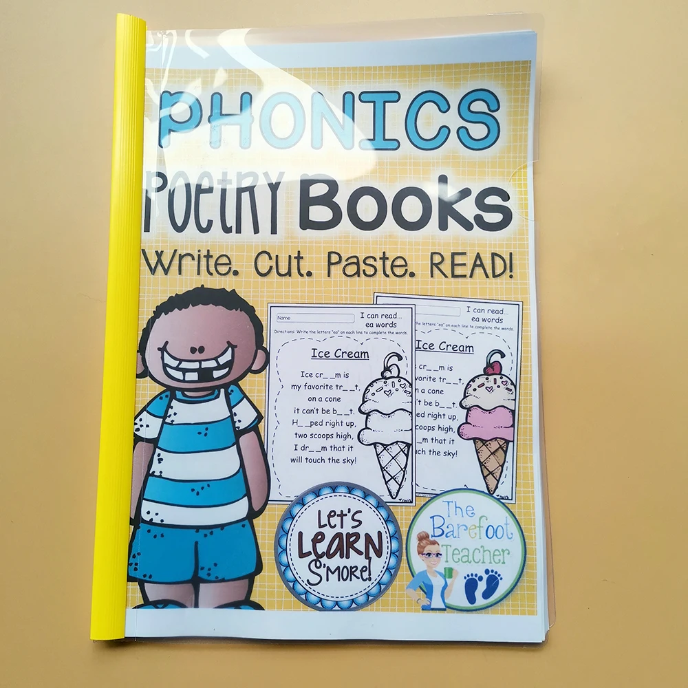 

55 шт./компл. Обучающие английские развивающие игрушки, английские книги для детей, поэтическая книга, английская домашняя работа, игровые кн...