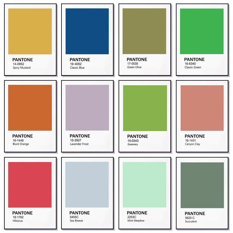 

Pastel Pantone Colours Prints Wall Art Canvas Painting Gallery Modern Noridc Art Aesthetic Posters for Living Room Home Decor