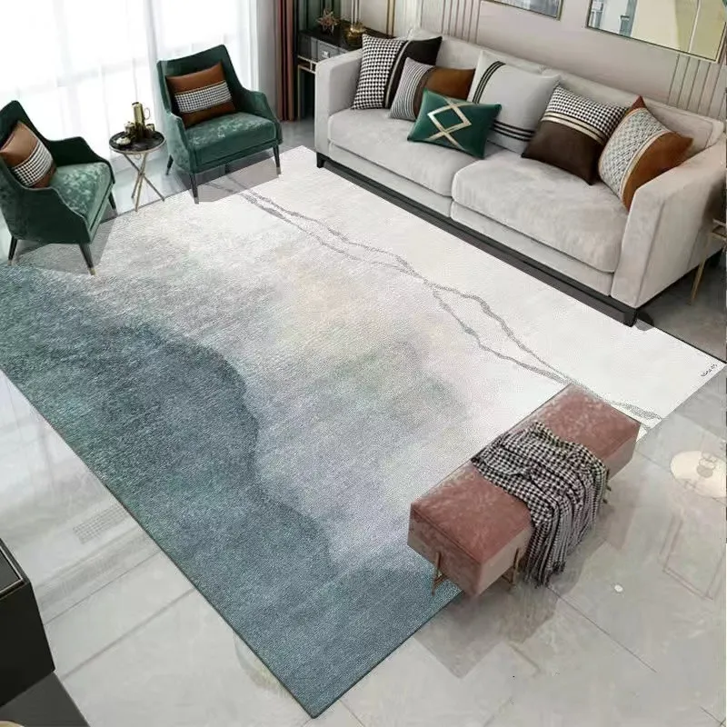 

Nordic Light Luxury Carpet Home Living Room Sofa Coffee Table Rug Room Black Gray Gradient Carpets Study Lounge Non-slip Rugs