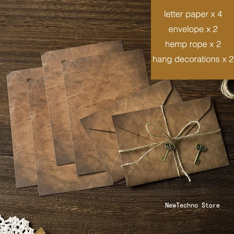 

Винтажный конверт, крафт-бумага для писем, набор писчей бумаги формата А5, оконные конверты, свадебные приглашения, подарочный конверт