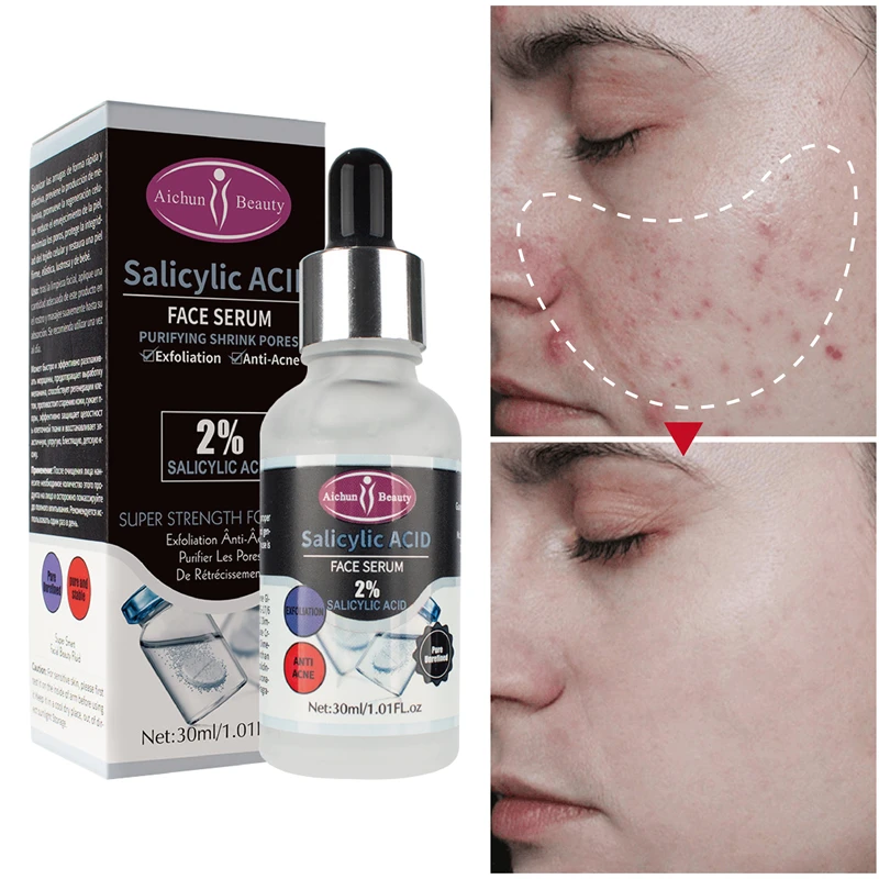 

Acne Essence Salicylic Acid Pore Minimizing Oil Control Moisturizing Vitamin C Serum Whitening Spot Removal Skin Care Products