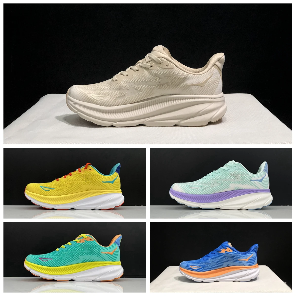 

New Sport Running Shoes Clifton 9 Breathable Anti Slip Cushioning Road Shoes Men Training Lifestyle Outdoor Sneaker Men Women