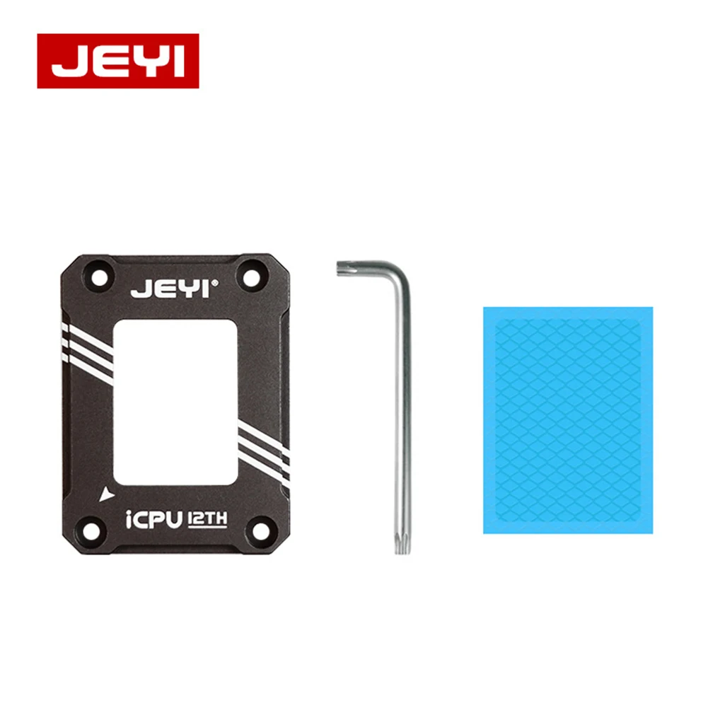 

JEYI for Intel 12Th CPU H610 B660 Z690 Chipset Bending Corrector Frame Protector LGA1700-BCF CPU Fixing Buckle CNC Aluminum