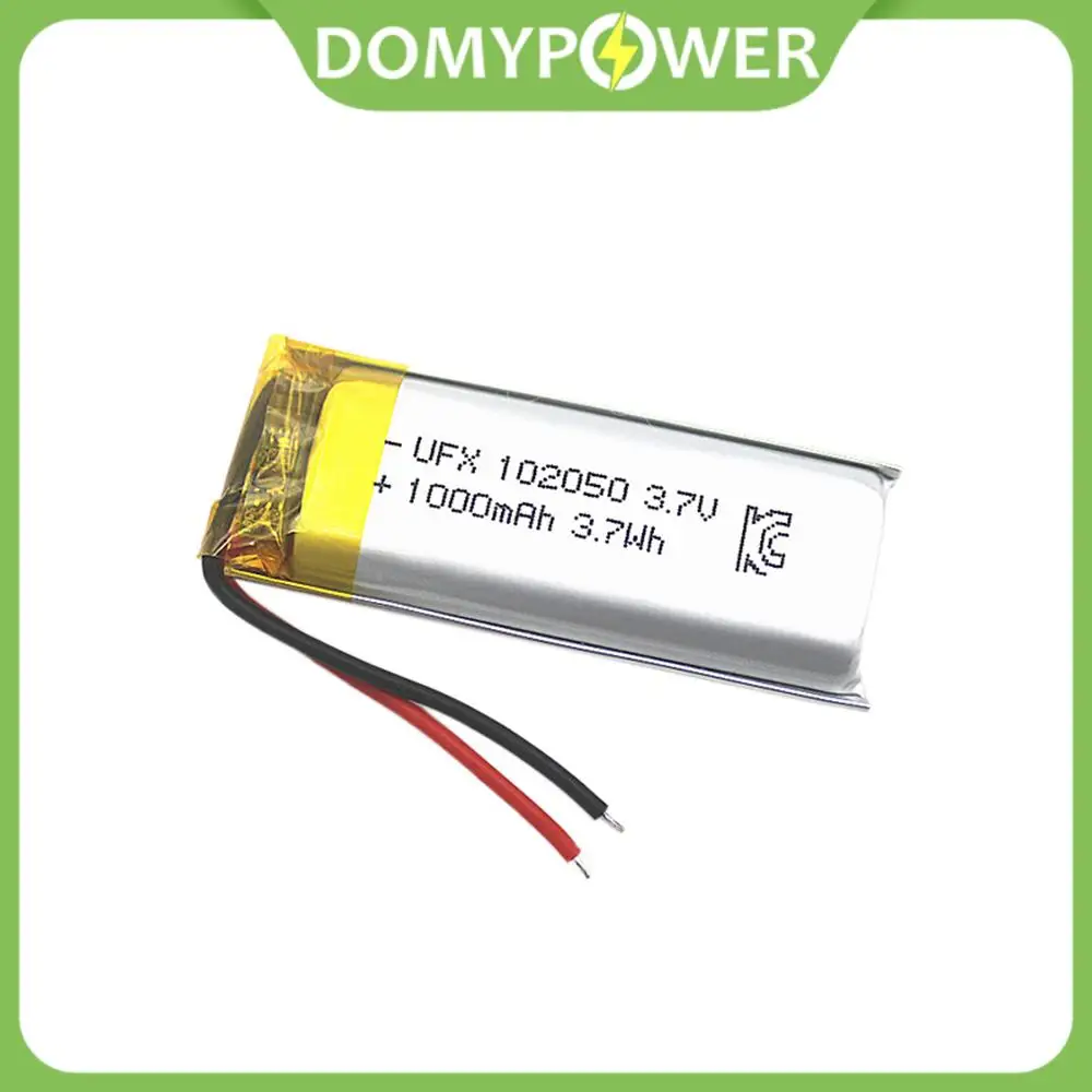 

3.7V 102050 Lipo Cells 1000mah Lithium Polymer Rechargeable Battery for MP3 MP4 GPS Recording Pen LED Light Beauty Instrument