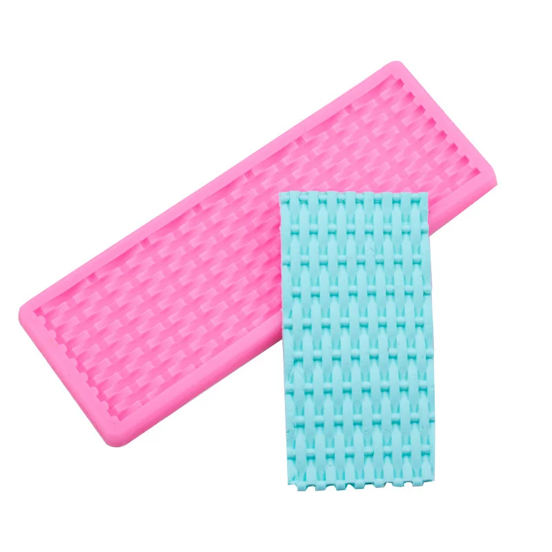 

Weaving Basket Simulation Texture Cake Border Silicone Mold Cupcake Gumpaste Chocolate Mould Baking Edge Decoration Tool