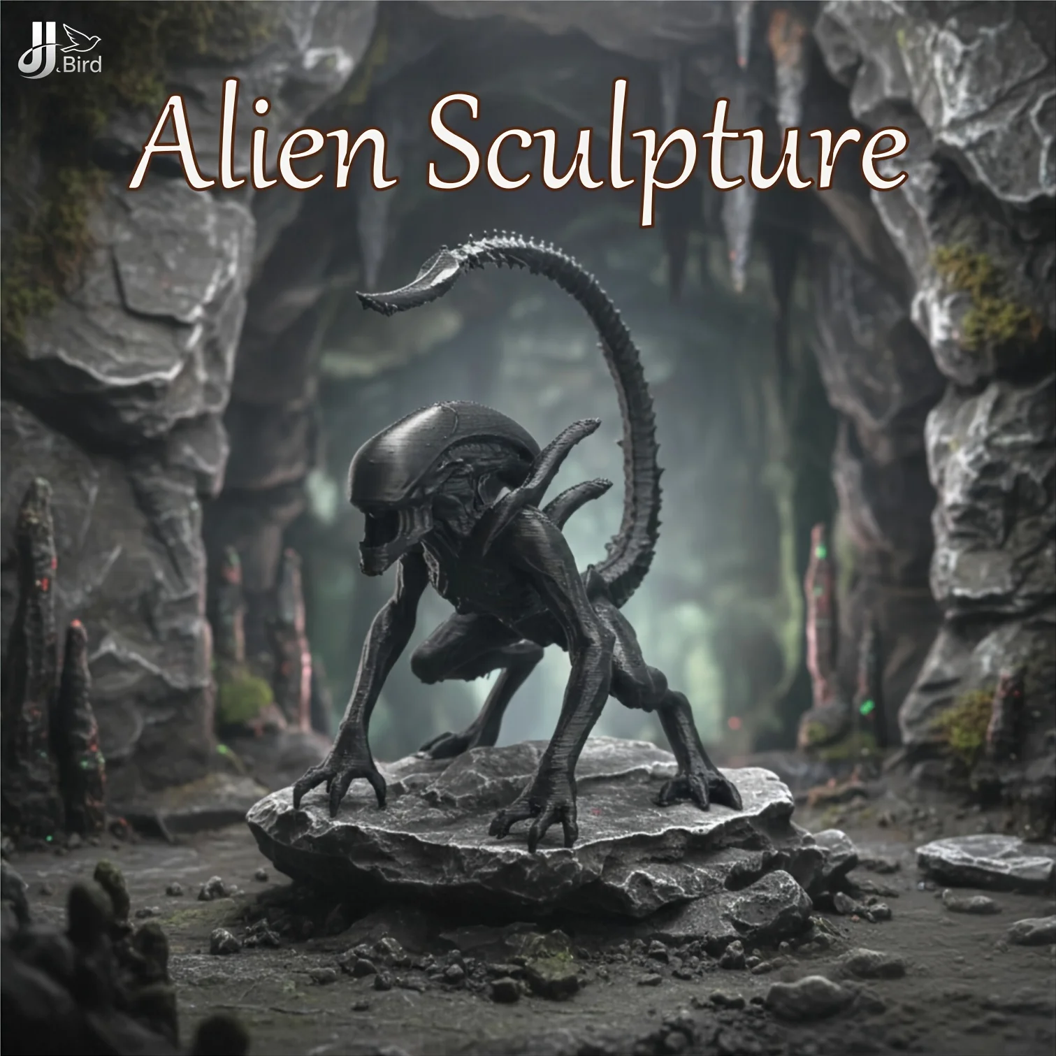 

Пластиковая статуэтка инопланетянина