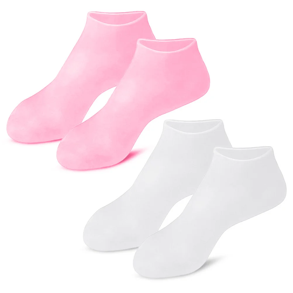 

Silicone Foot Care Spa Moisturizing Gel Socks Exfoliating Dry Cracked Soft Skin Sock Foot Skin Protector Repairing