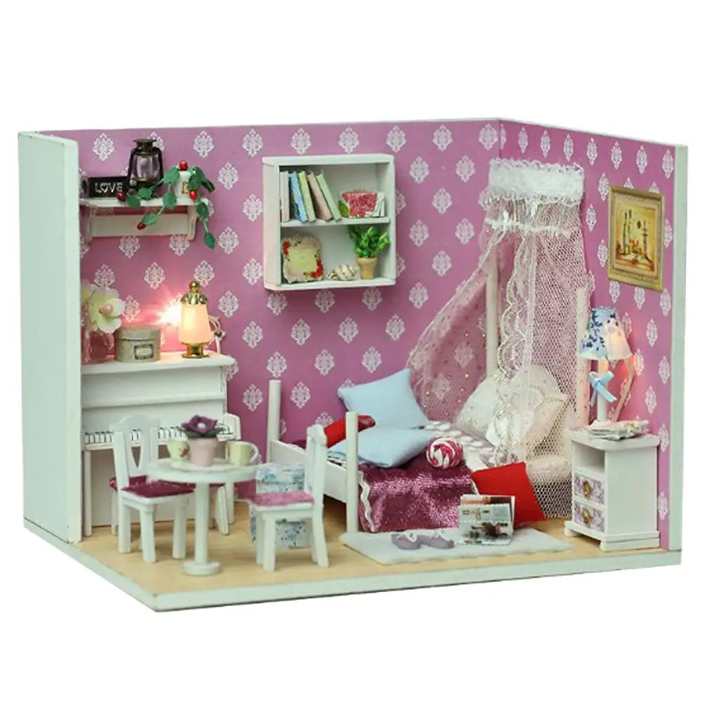 игрушечные комнаты для кукол. комната для кукол. Cute room румбокс «спальня». беспорядок в детской комнате. миниатюрная мебель для кукольных домиков.