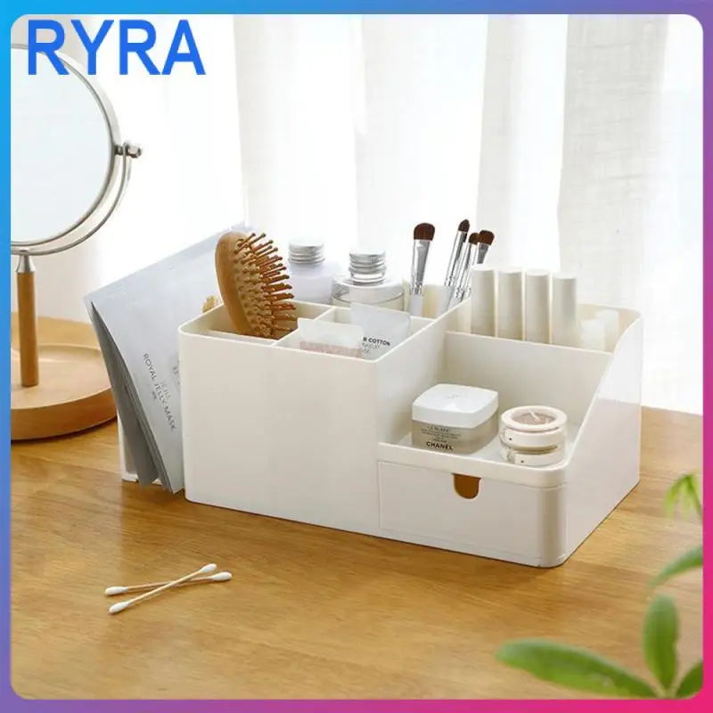 

Office Student Dormitory Miscellaneous Sorting Box Large Capacity Lipstick Organizing Box Cosmetics Facial Mask Plastic Nordic