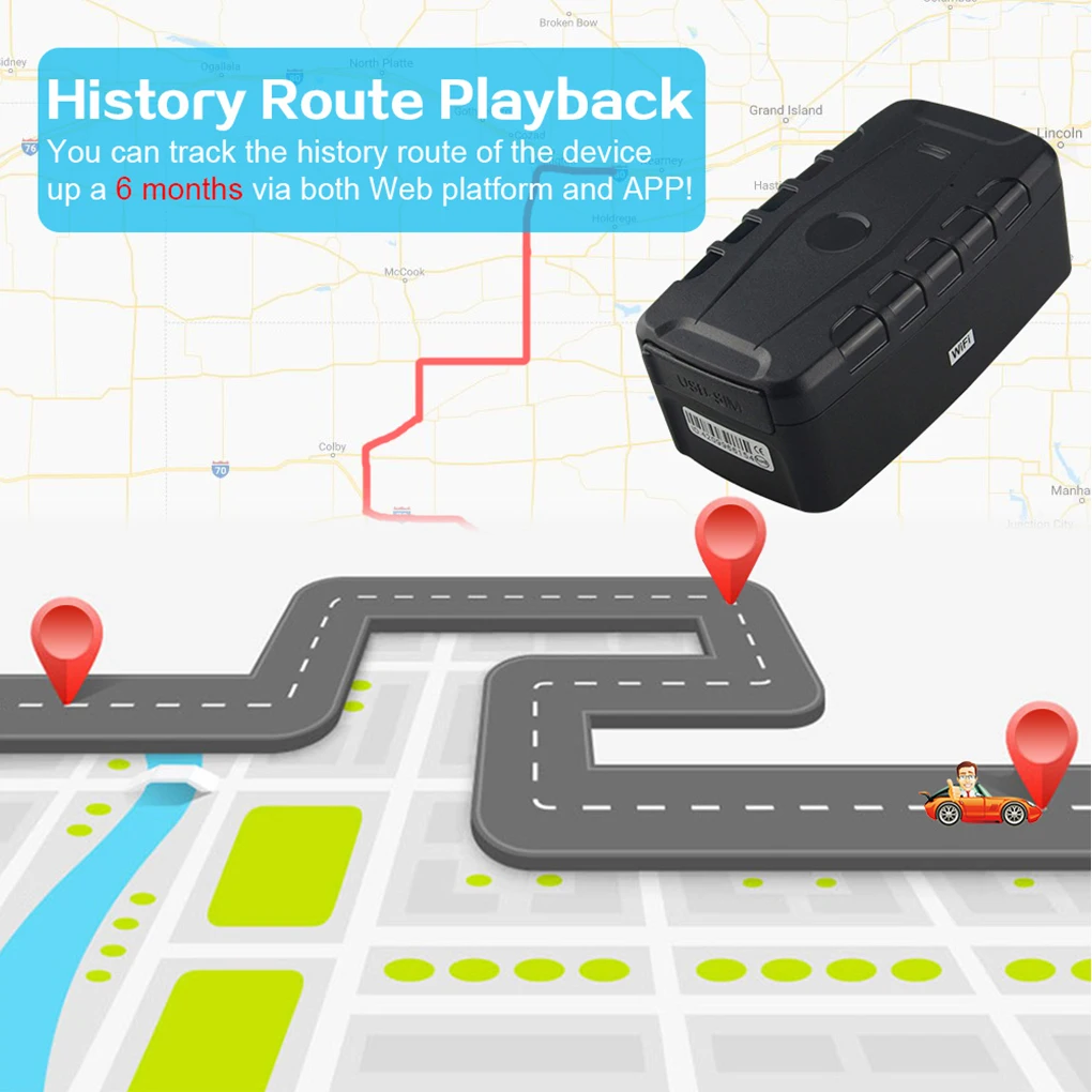 

Plastic Vehicles GPS Trackers Detachable Battery Operated 4G USB Charging 50 Channel 10000mAh Tracking Device Locator