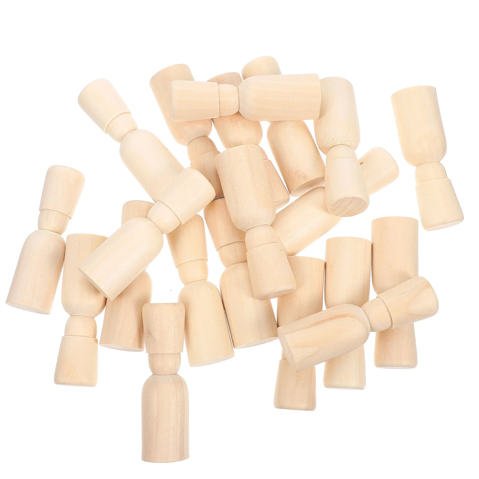 

Woodenpeg Unfinished People Painting Toy Woodkids Toys Diyfigure Figurines Figures Birch Nutcracker Shape Puppets Decor