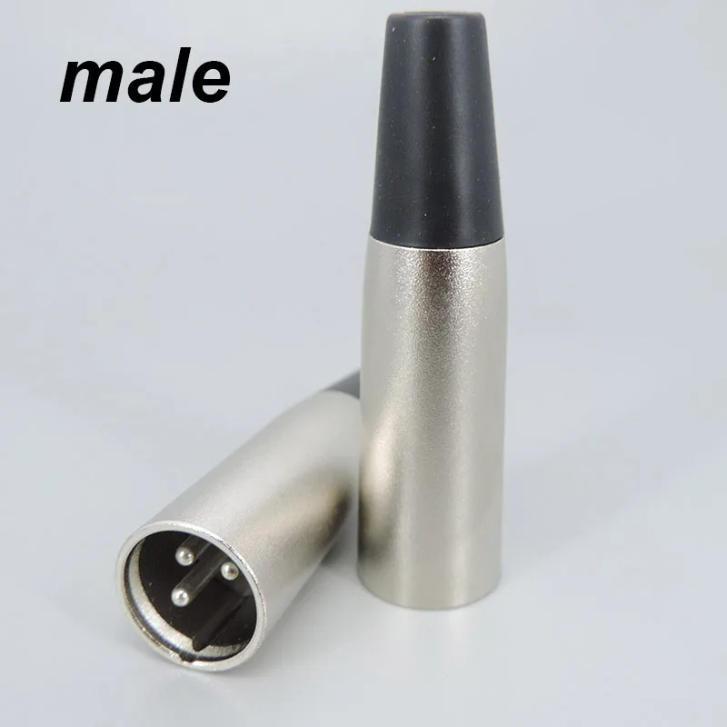1 шт. металлический XLR 3-контактный разъем папа-мама адаптер для пайки