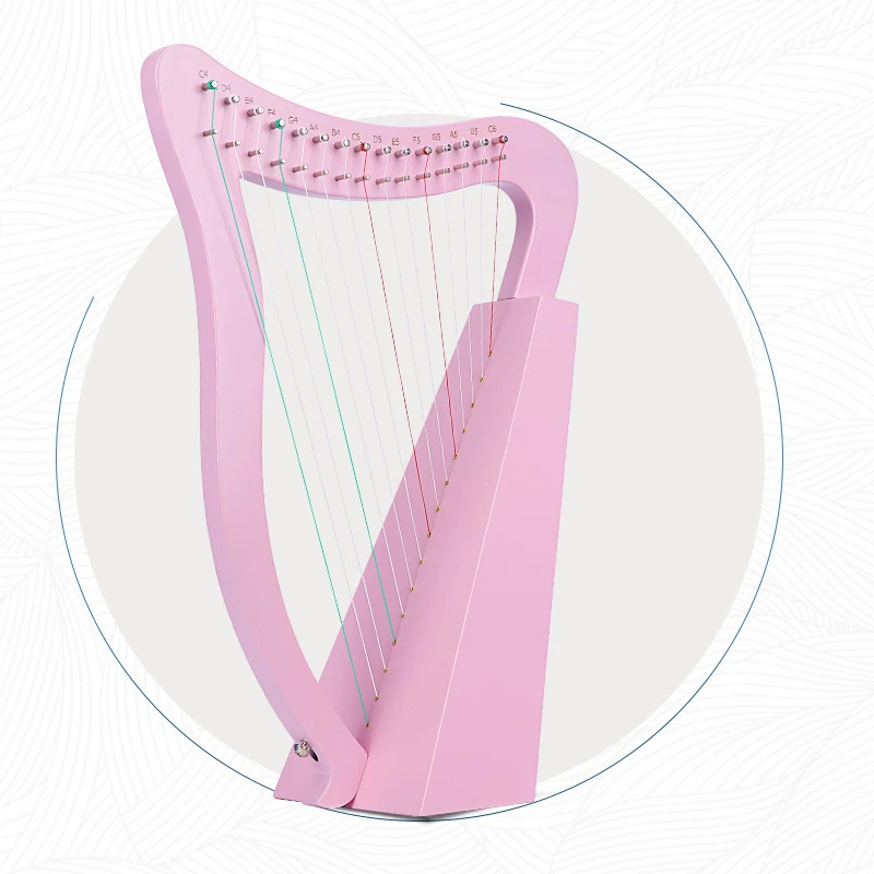 Design Harp Toys Blue 16 String Music Instrument Special Chinese Upright Piano Ethnic Harp Adults Instrumento Music String Gift enlarge