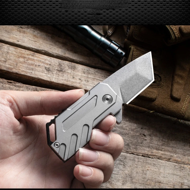 

D2 Steel Camping Wilderness Survival Folding Knife Edge High Hardness Multifunction Portable Fruit Knife Daily Household Knife