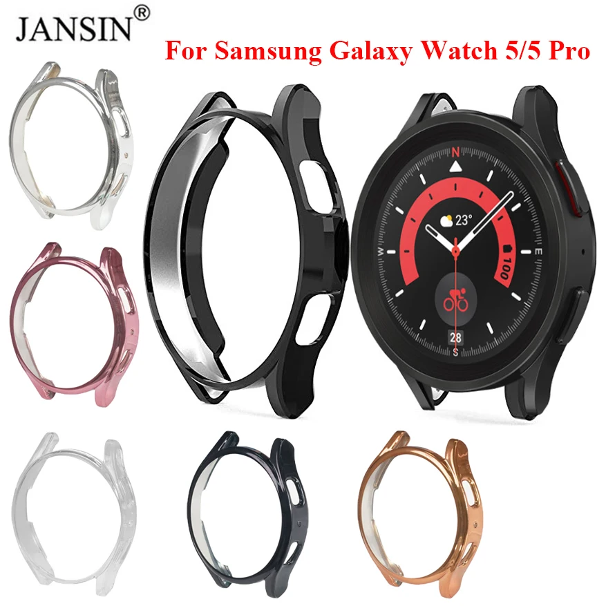 

Чехол для Samsung Galaxy Watch 5 44 мм 40 мм, защитный бампер из ТПУ, чехол для Galaxy Watch 5 Pro 45 мм, защита экрана