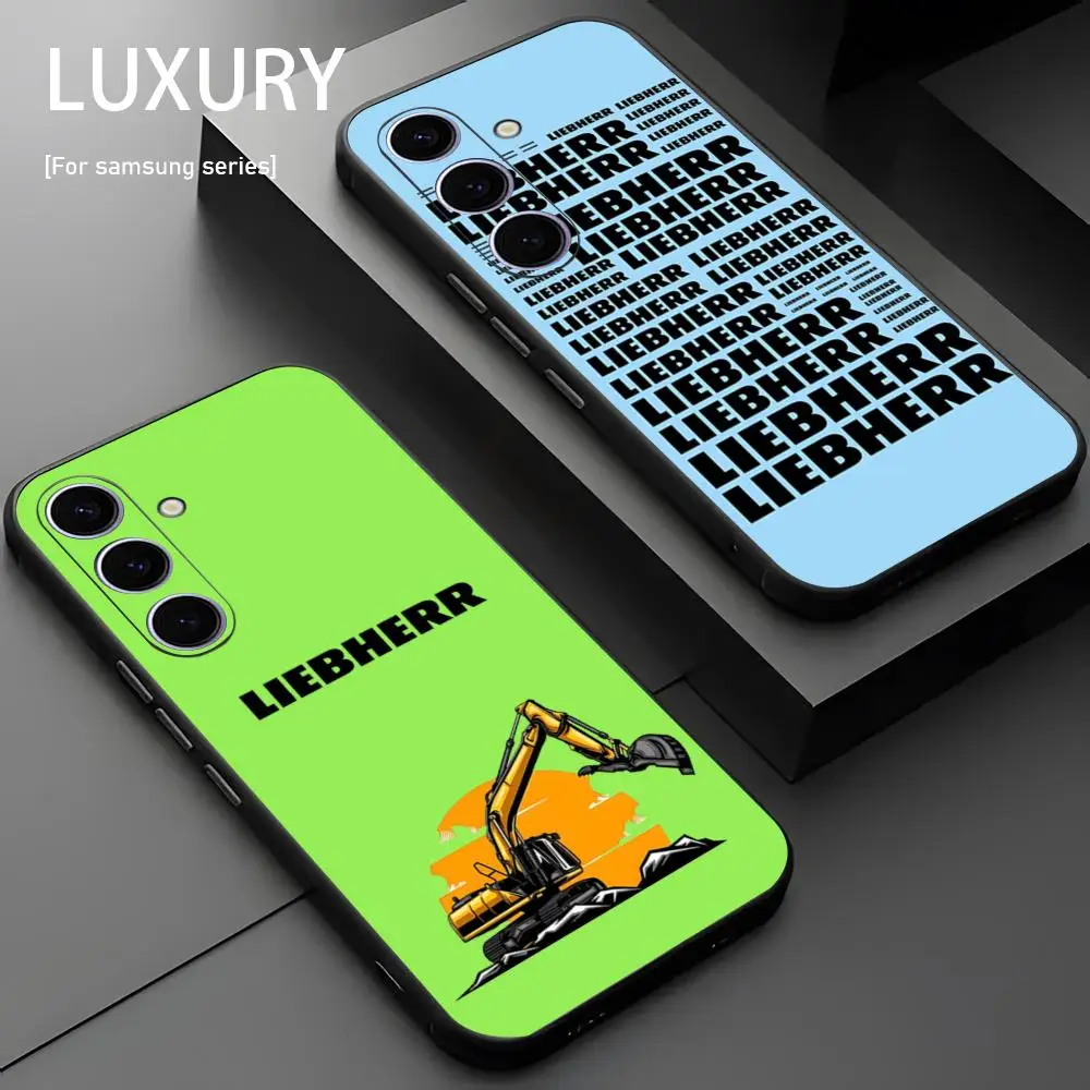 Фото Чехол для телефона LOGO L-liebherr Excavator для Samsung Galaxy S26 S25 S24 S23 S22 S21 Plus Ultra Note20, мягкий, черный №2