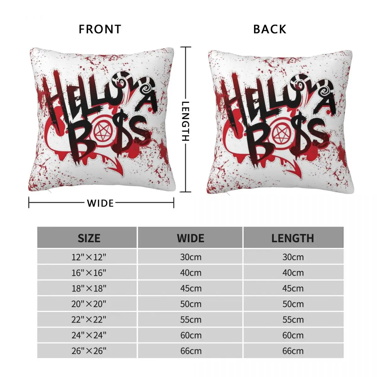 H-Helluva-Boss наволочка из полиэстера для дивана музыкальная комедия новинка домашний