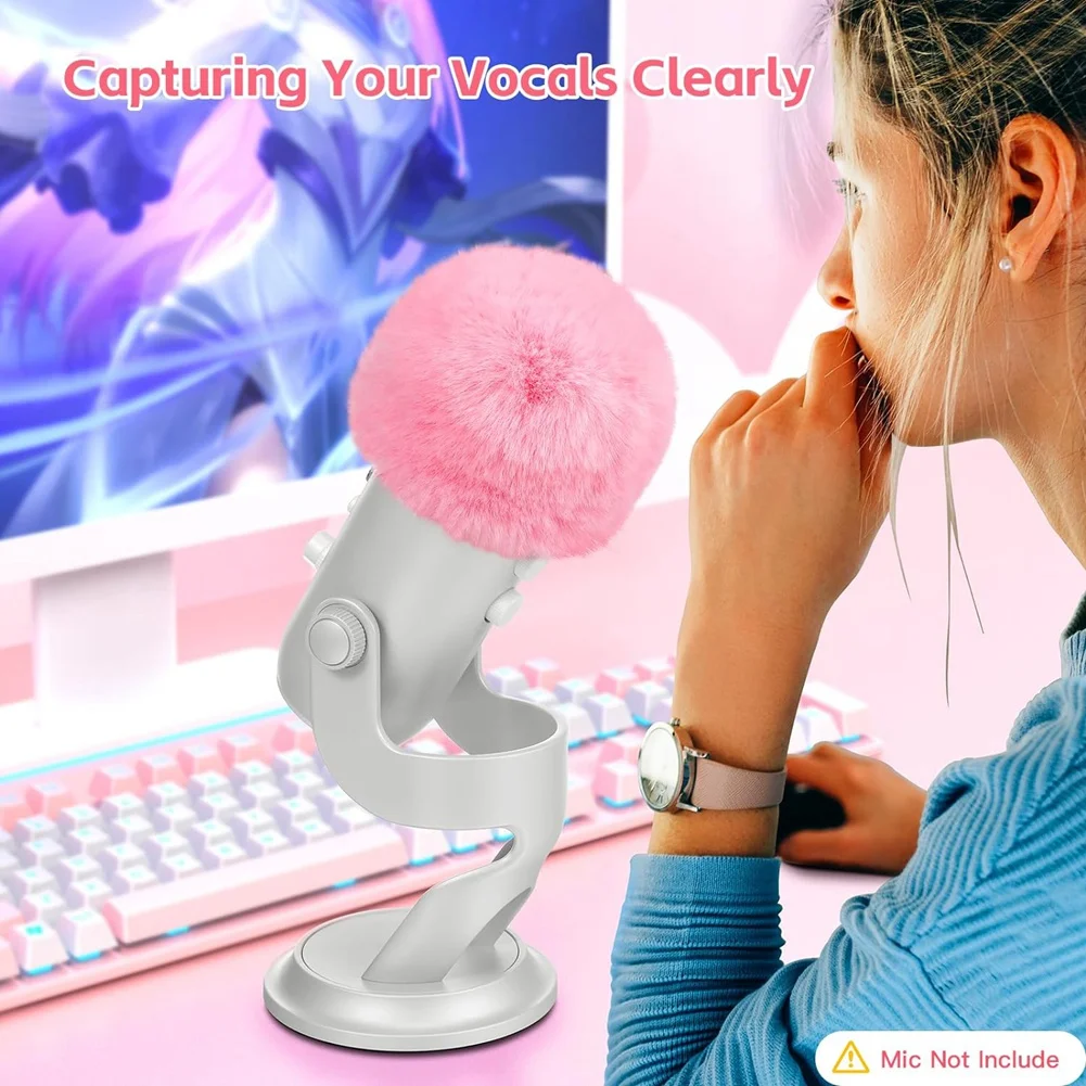 Пенопластовый чехол для микрофона Blue Yeti из пенопласта с пушистой муфтой