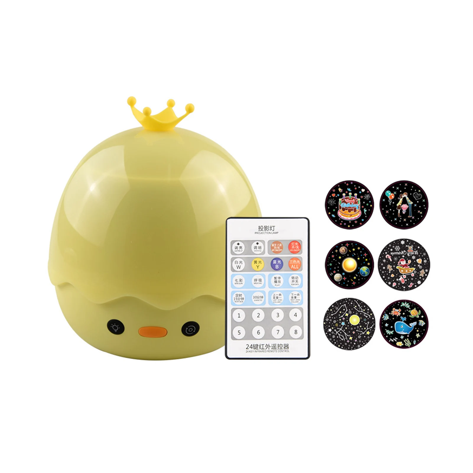 

With Lanyard Cute USB Powered ABS Three Colors Kids Gift Remote Control Atmosphere LED Night Light Home Decor Star Projector