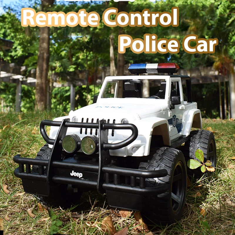 Enlarge Double E E550 1:14 Big RC Police Car JEEP Truck Toy Radio Controlled Car 2.4 Electric machine Drift Buggy Toys for Children Boys