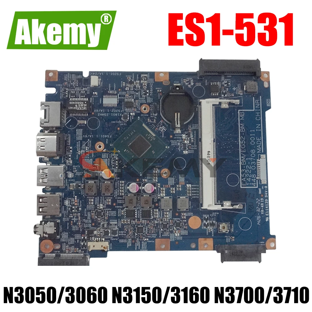 Материнская плата для ноутбука Acer ES1-531 EX2519 материнская 14285-1 с процессором N3050 N3060
