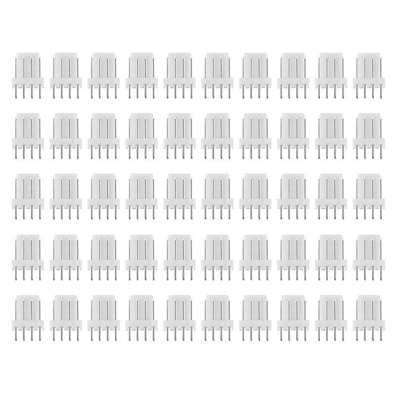 50Pcs KF2510 Connector 2.54MM Male Pin Header 4Pin Fan For ASIC Miner Antminer S9 Z9 Z15 L3+ DR3 T2T A9 A1 A10