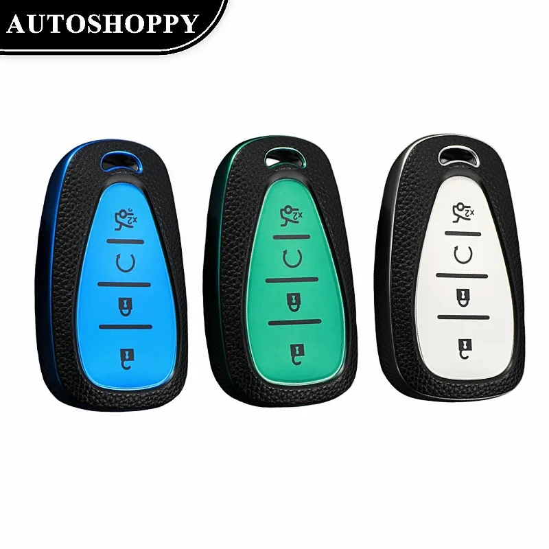 

Leather Car Smart 4Buttons Key Cover Case Bag for Chevrolet Cruze Spark Sonic Camaro Volt Bolt Trax Malibu Captiva Lacetti Aveo