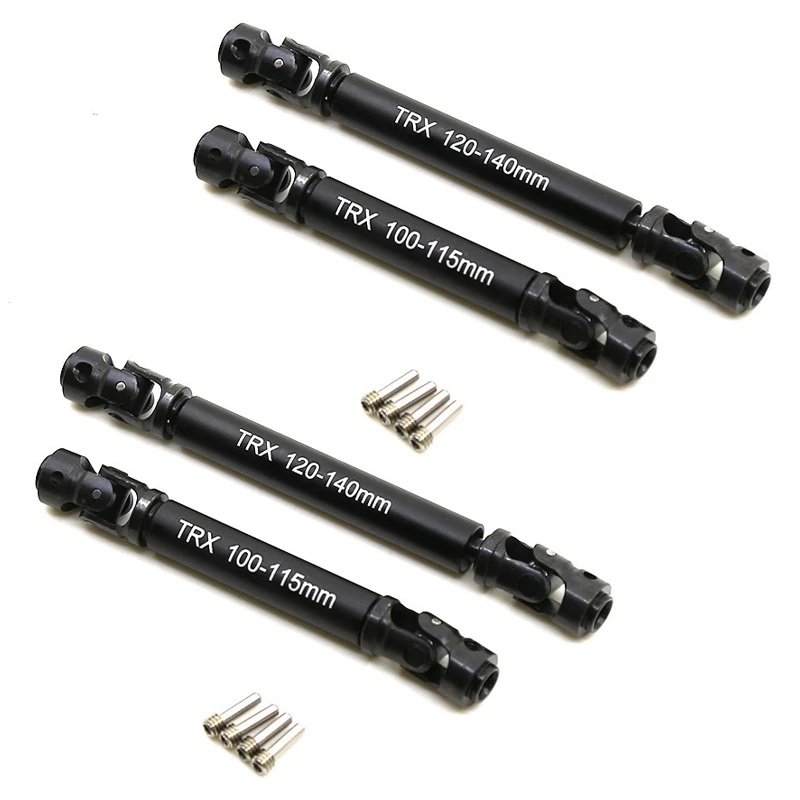 

4Pcs Metal CVD Transmission Shaft Drive Shaft For 1/10 RC Rock Crawler 324MM Wheelbase Traxxas TRX4 TRX-4 RC Car