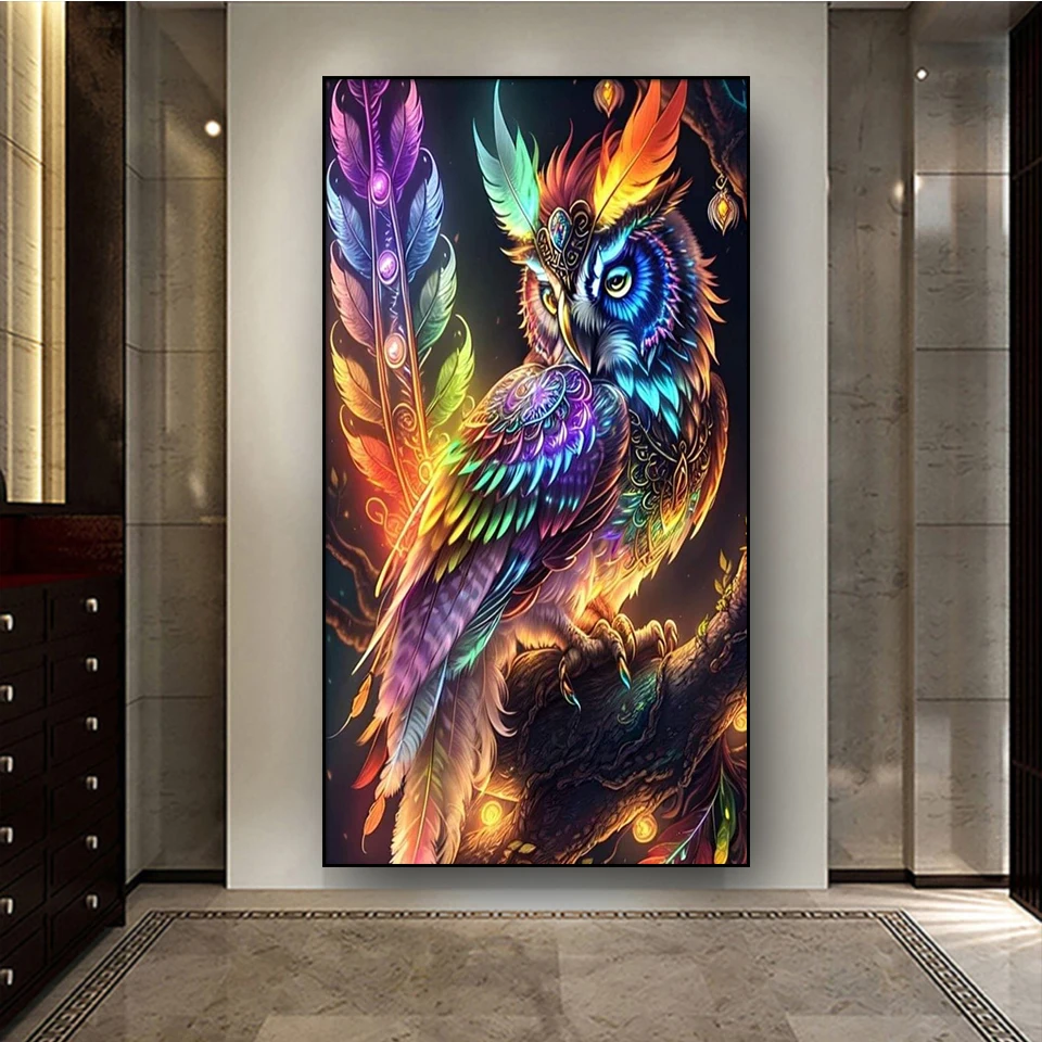 Алмазная мозаика сова