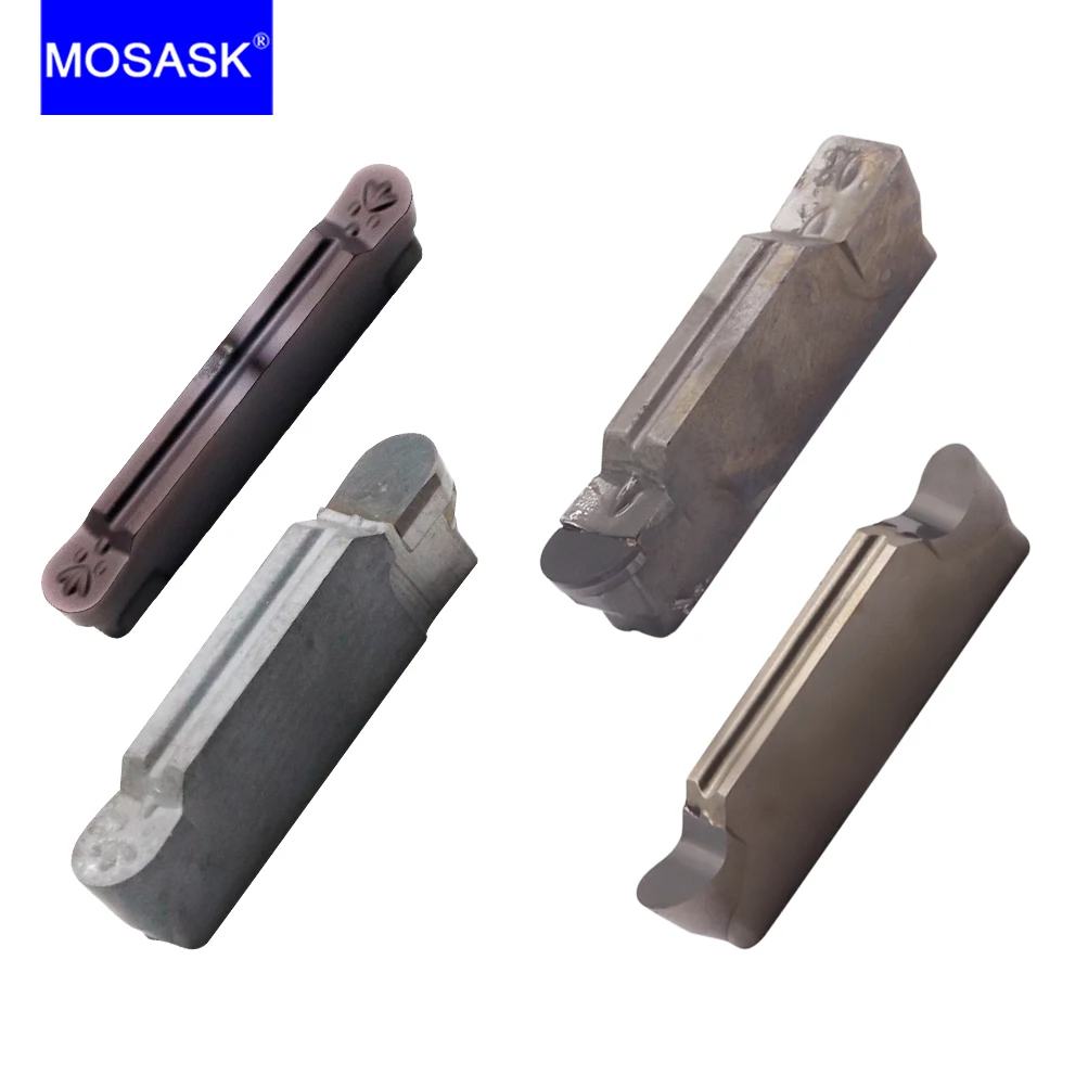 Фото MOSASK 10 шт. MRMN 200 300 400 500 600 токарный инструмент для CNC нержавеющей стали обработки алюминиевых режущих карбидных пластин №1