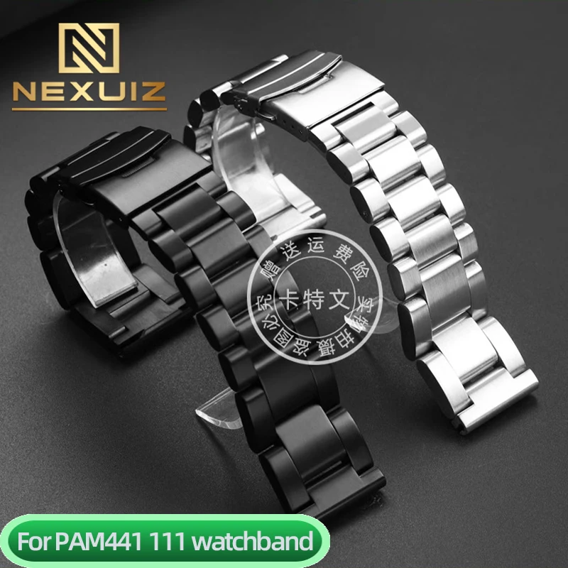 Ремешок из нержавеющей стали для мужских часов Panerai погружной PAM441/111 с ремешком
