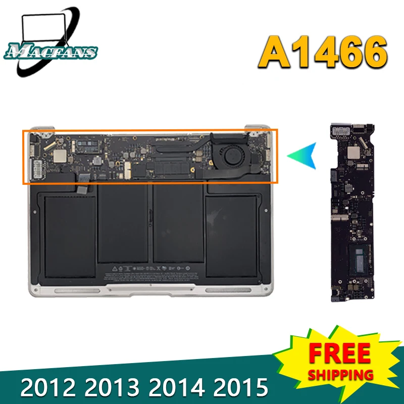 Оригинальная материнская плата A1466 820-00165-A для MacBook Air логическая 1 7G 4GB 820-3209-A 4G 8GB