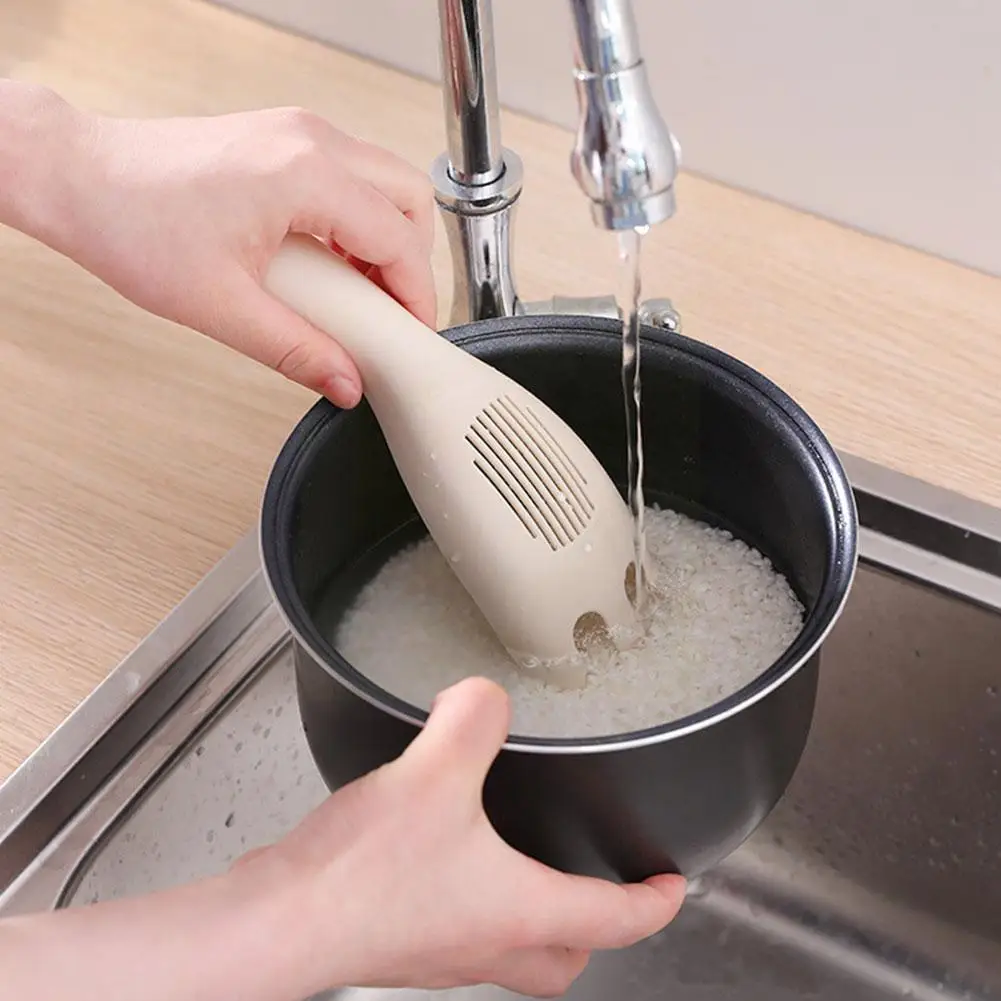 

Multifunctional Filter Spoon Kitchen Durable Rice Sieve Spoon Filters Washing Strainer Colanders Plate Tool Gadgets Kitchen M7b5