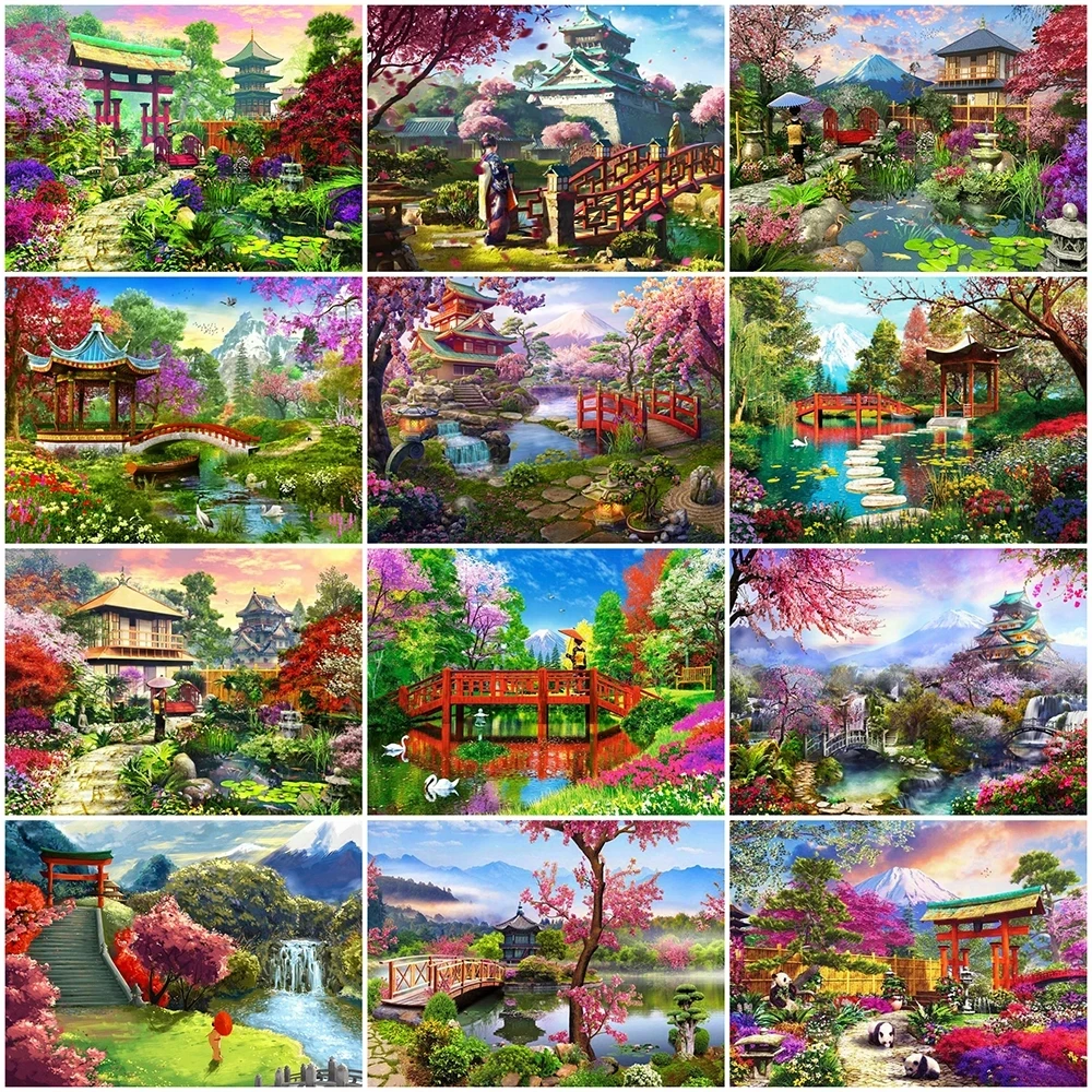 

Алмазная живопись «сделай сам», пейзаж, дом, картина Стразы 5D, алмазная вышивка крестиком, Озерная мозаика, искусство 5D, домашний декор, пода...