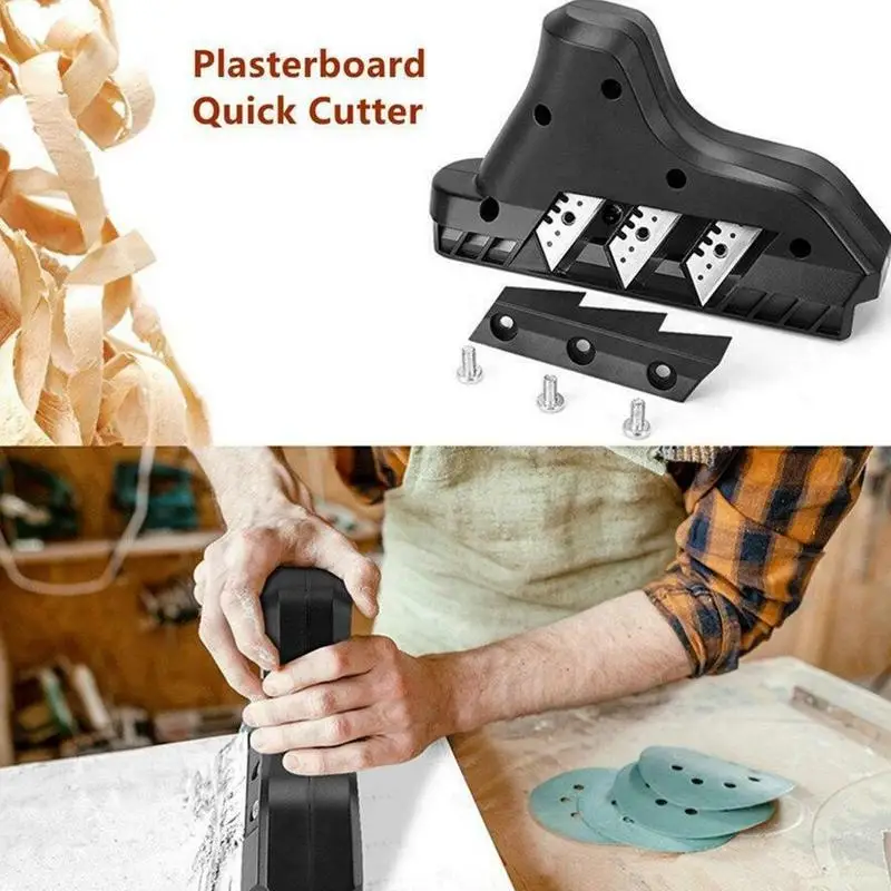

Plasterboard Quick Cutter Hand Planer Wood Edger Board Drywall Edge Chamfering Plasterboard Planing Tool with60 Degree Sharp Edg