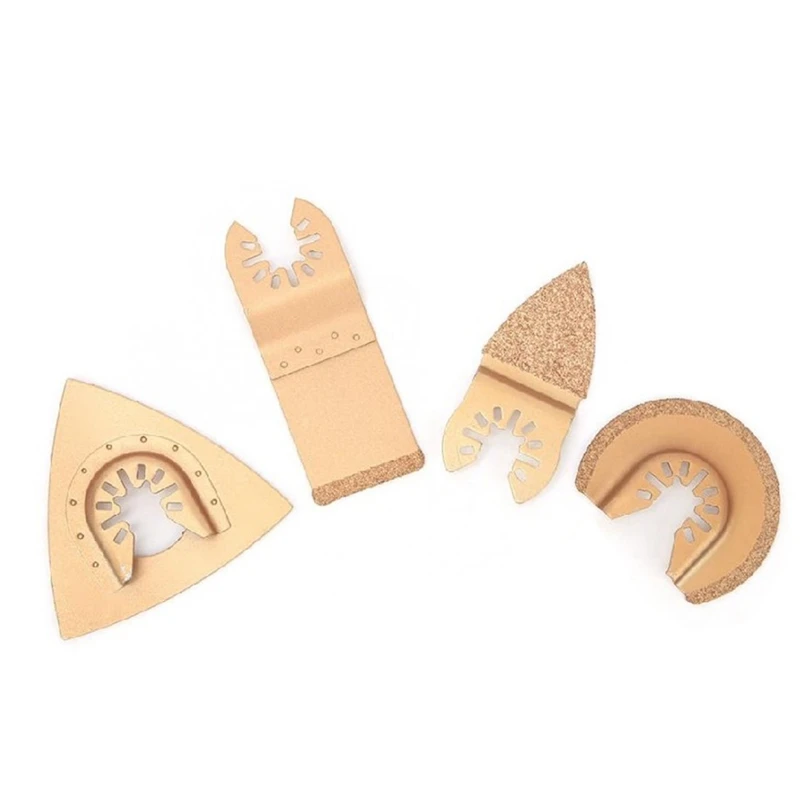 

New-4Pcs лезвие пилы из цементированного карбида, Осциллирующий Многофункциональный резак, быстросменный инструмент для резки мягкой металли...