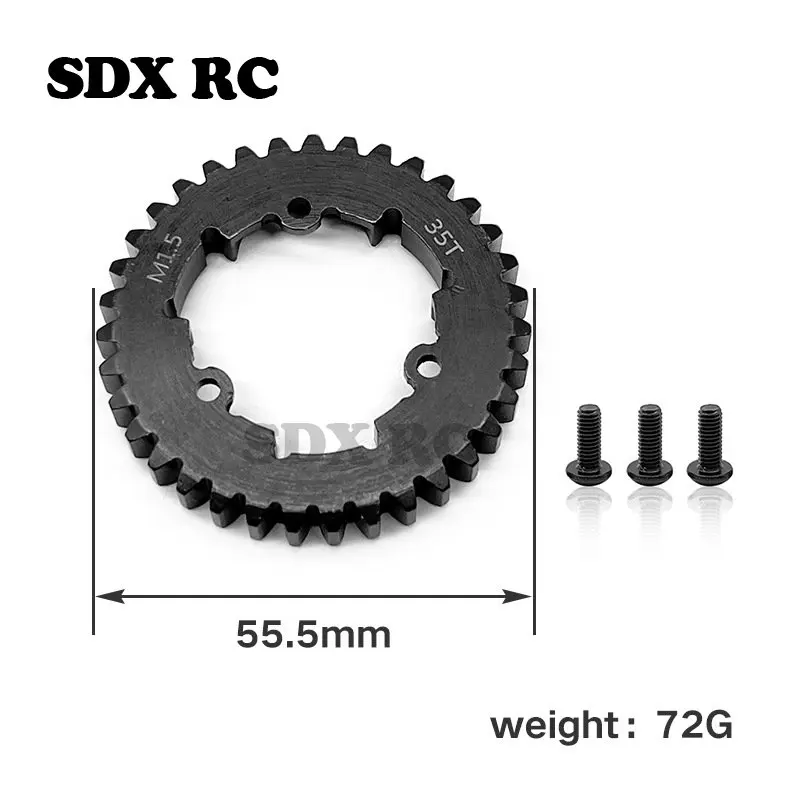 

HD Steel M1.5 35T Spur Gear Main Gear 1.5 Modulus 6447X 6448X 6449X for 1/5 X-Maxx 6S 8S 1/6 XRT RC Car Upgrade Parts