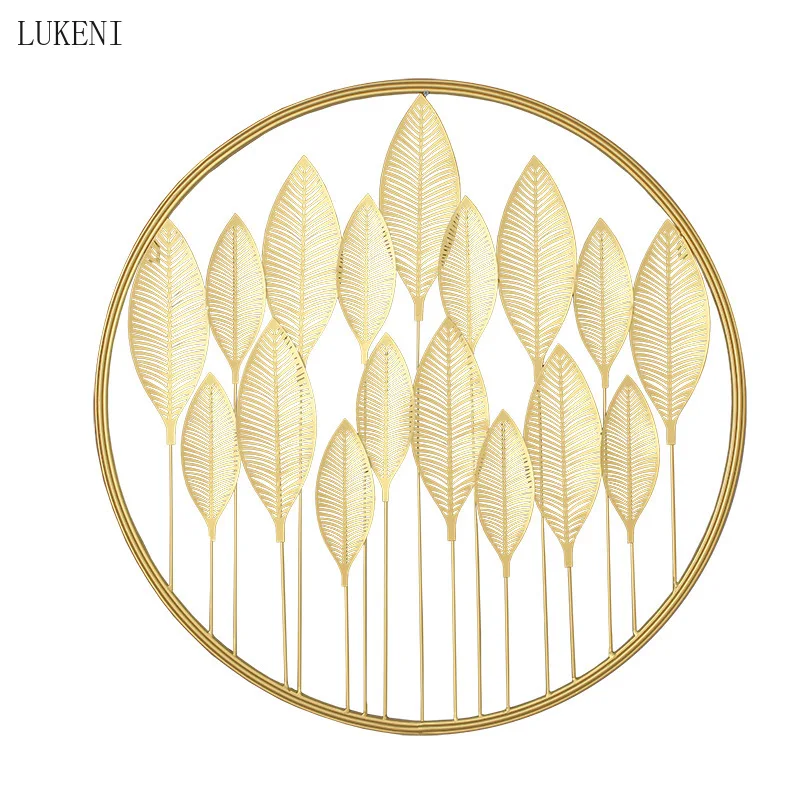 

New Chinese Three-dimensional Wall Hanging Living Room Porch Background Wall Decoration Simple Light Luxury Wrought Iron Pendant