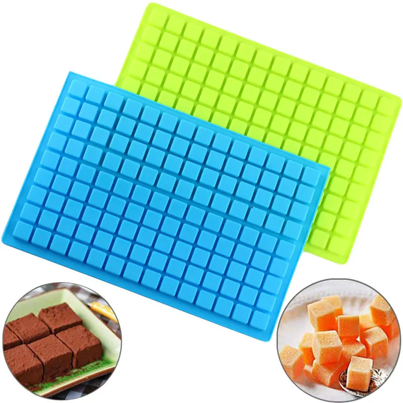 

126 Cavity Square Silicone Mold Mini Candy Chocolate Gummy Ice Cube Jelly Truffles Pralines Ganache Moulds Cake Decorating Tools