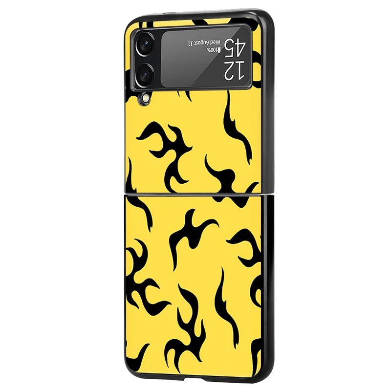 Жесткий чехол для Samsung Galaxy Z Flip5 Flip3 флип-чехол телефона с изображением бабочки