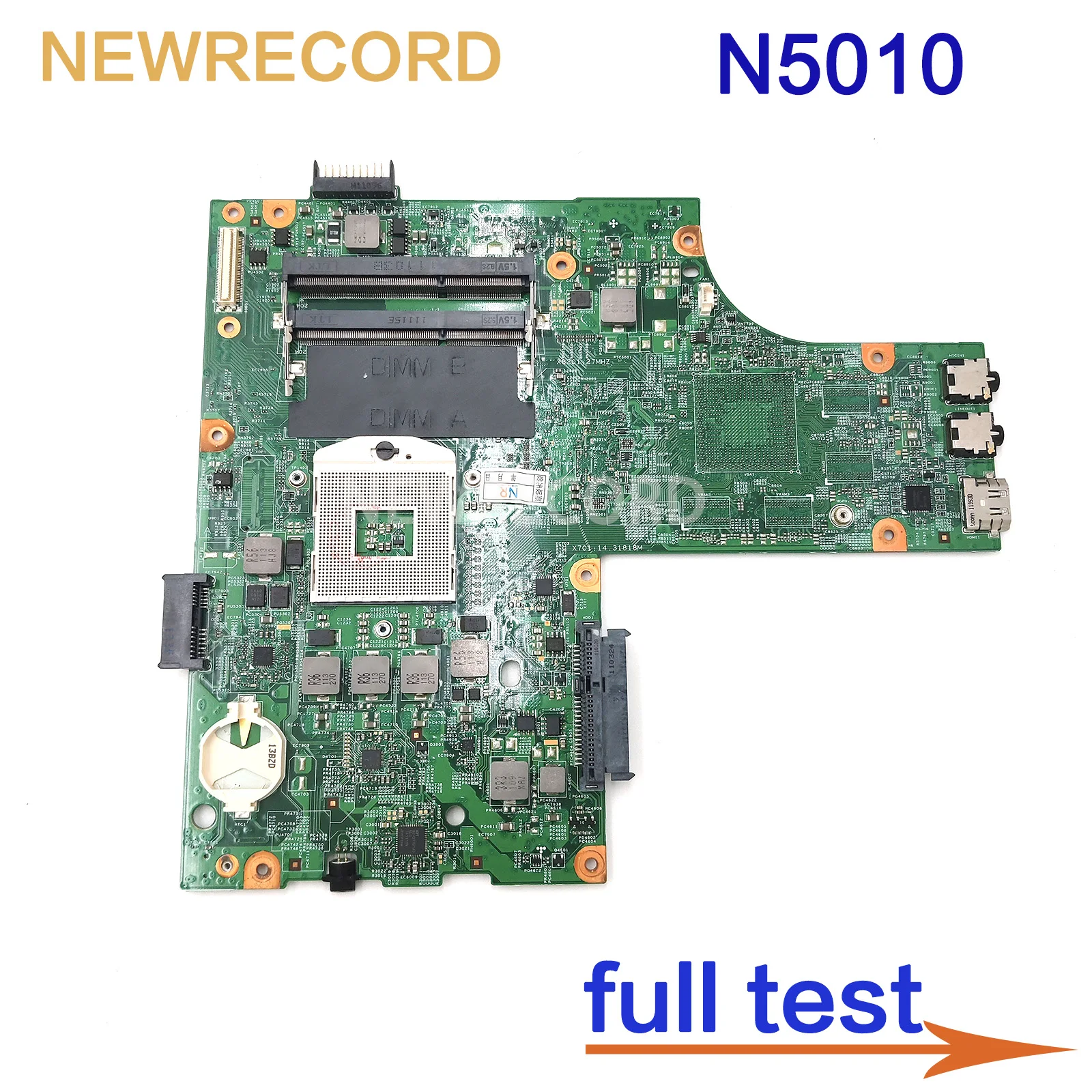 For Dell Inspiron N5010 CN-0Y6Y56 0Y6Y56 48.4HH01.011 Laptop Motherboard HM57 DDR3 Free CPU MAIN BOARD Full Test