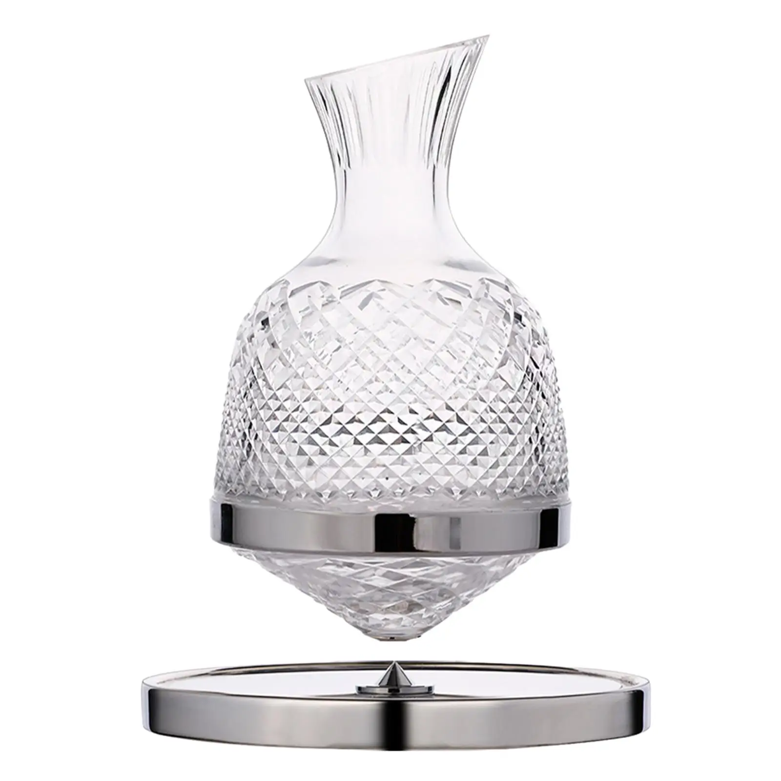 

Rotating Tumbler Decanter Dispenser Mirror Jug for Home Party Decoration