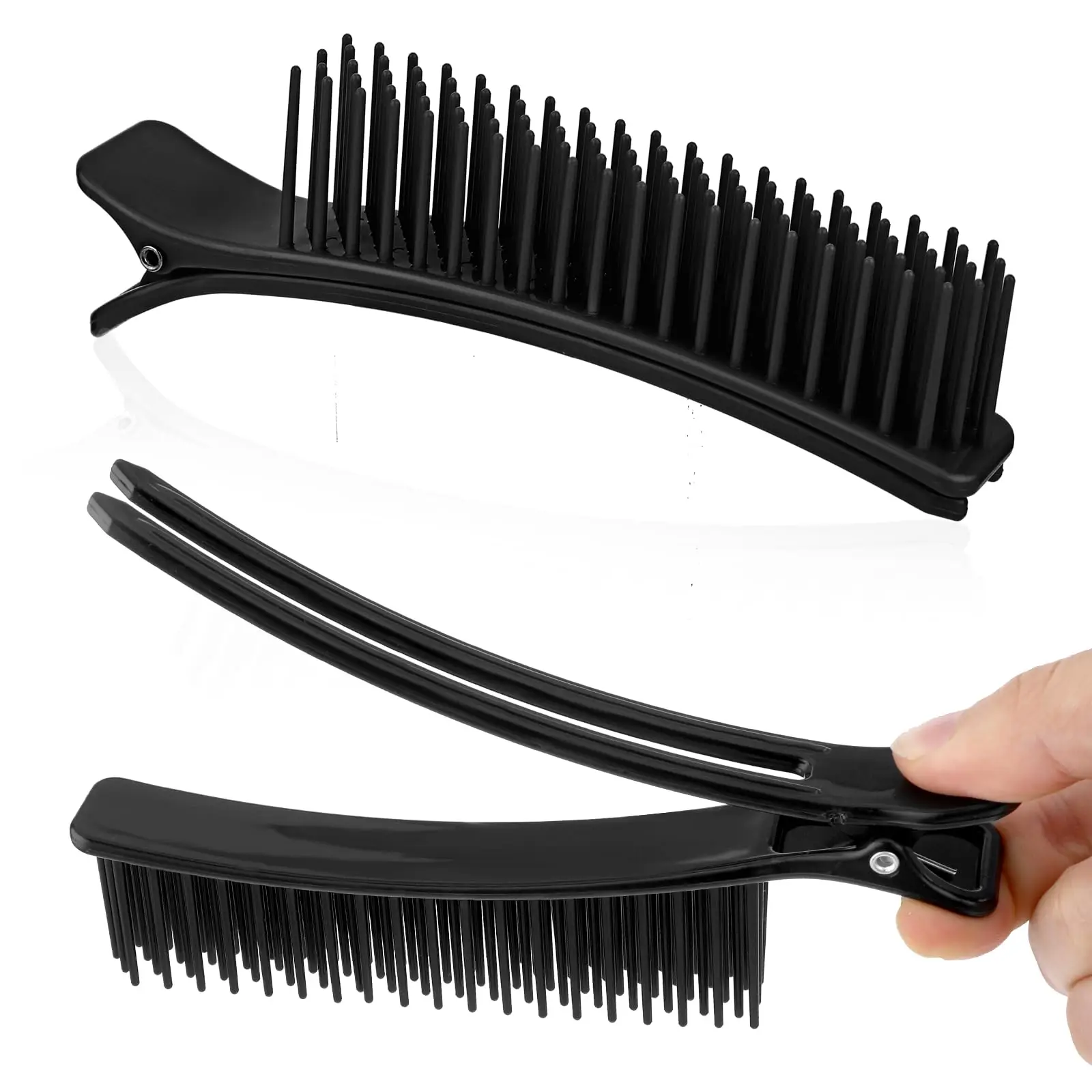 

2pcs Hair Stylist Nonslip Hair Clips Comb for Professional Salon Home Styling Sectioning Haircuts Dying Hair DIY Accessories