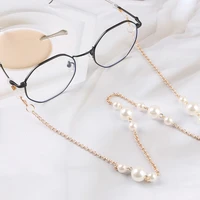 fashion glasses chain for women boho pearl beaded mask chain metal sunglass lanyard holder neck cord eyewear jewelry gift